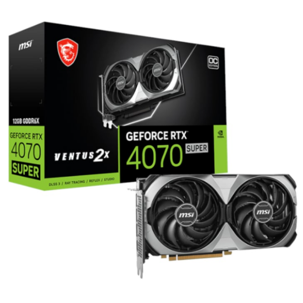 MSI Nvidia GeForce RTX 4070 Super Ventus 2x OC 12GB Graphics Card