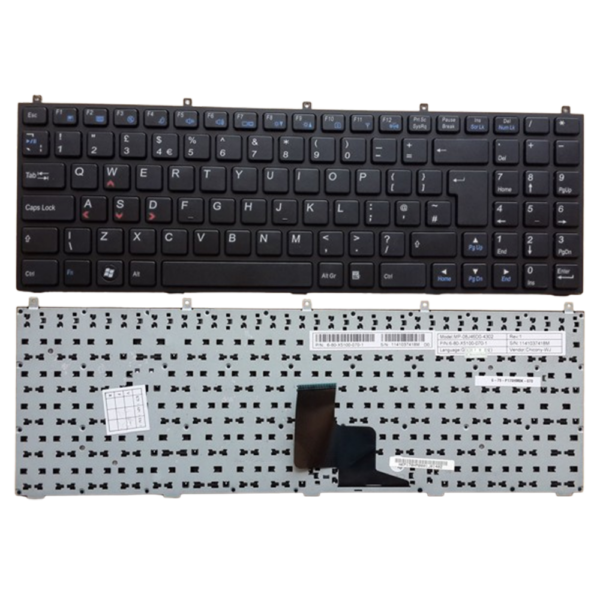 Mecer, Proline, Clevo, P150HM, Black Frame, Laptop Keyboard Black