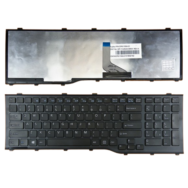 Fujitsu Lifebook AH532 A532 Series Laptop Keyboard Black