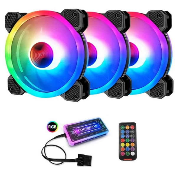 Coolmoon RGB Case 3 Fans